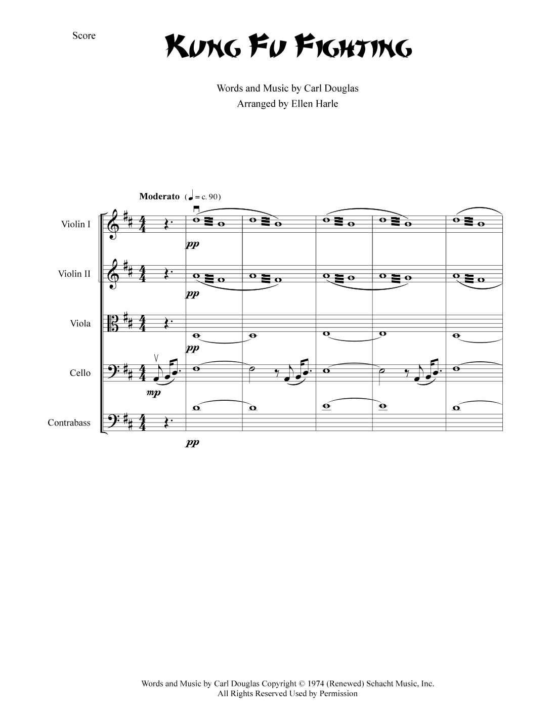 Kung Fu Fighting (arr. Ellen Harle)