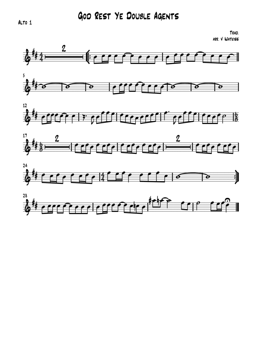 God Rest Ye Double Agents (arr. Verena Watkiss)