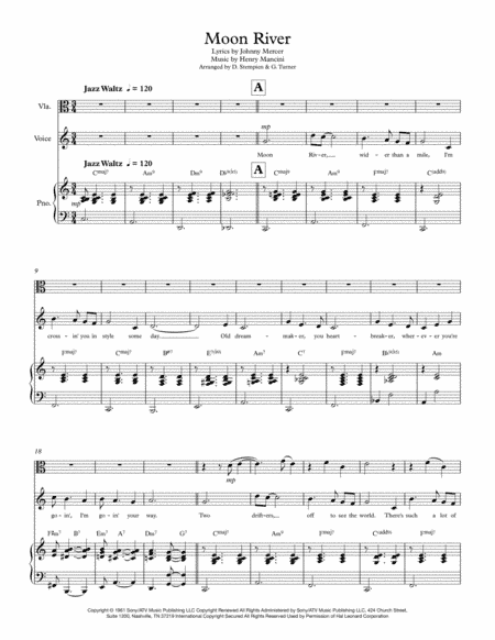 Moon River (arr. Debra E. Stempien, Gregory H. Turner)