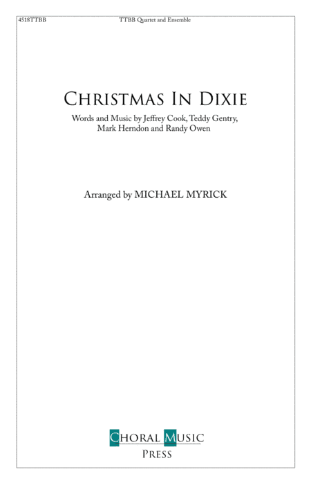 Christmas In Dixie (arr. MICHAEL MYRICK)