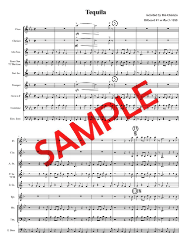 Tequila (arr. Bandroom.com Publications)