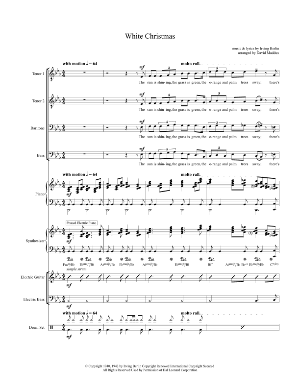 White Christmas (arr. David Maddux)