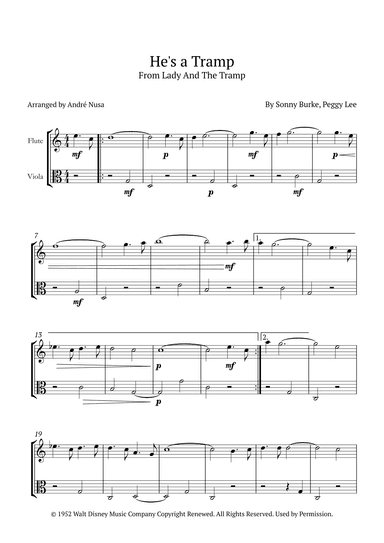 He's A Tramp (arr. André Nusa)