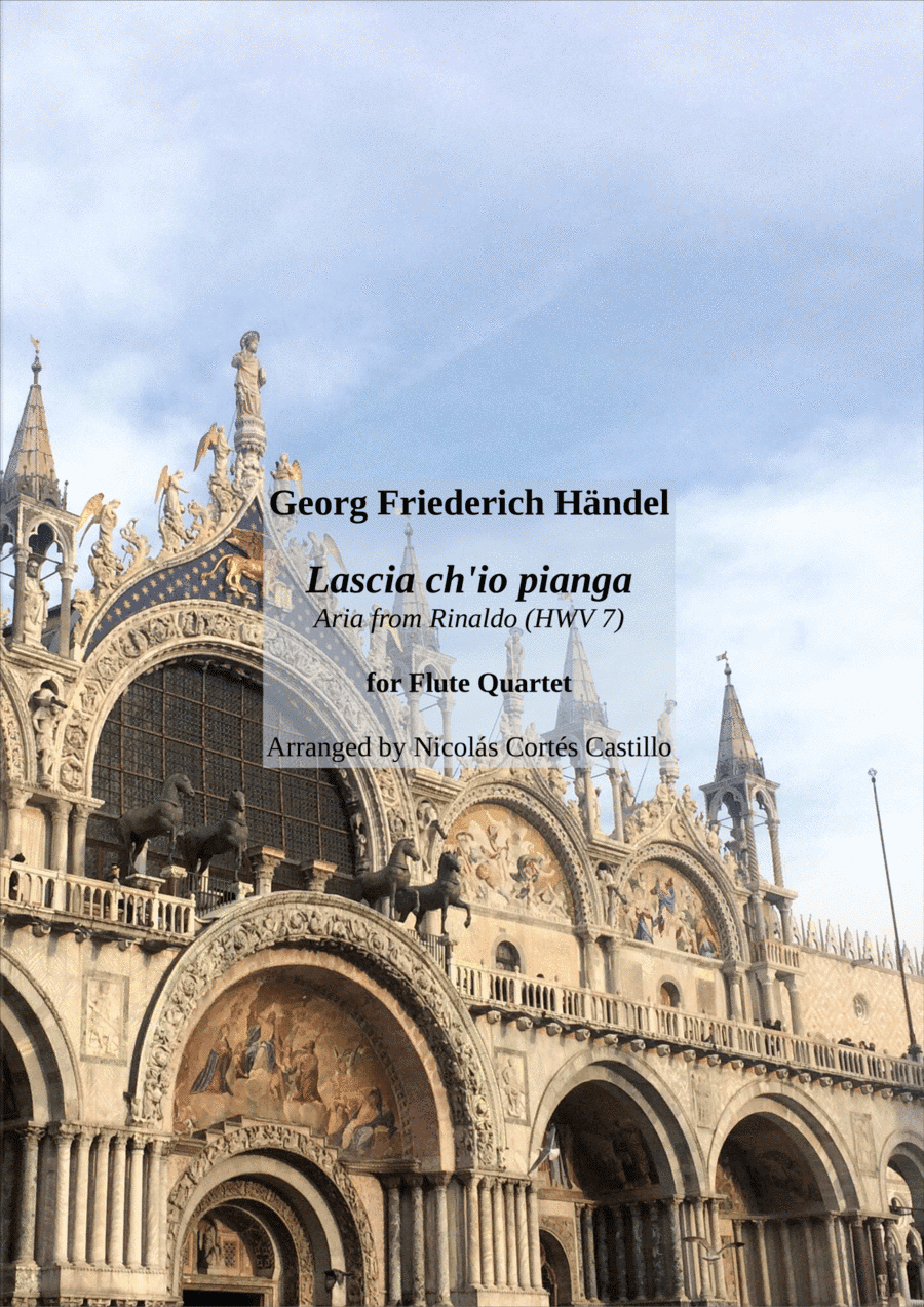 Handel - Lascia ch'io pianga - Flute Quartet (arr. Nicolás Cortés Castillo)