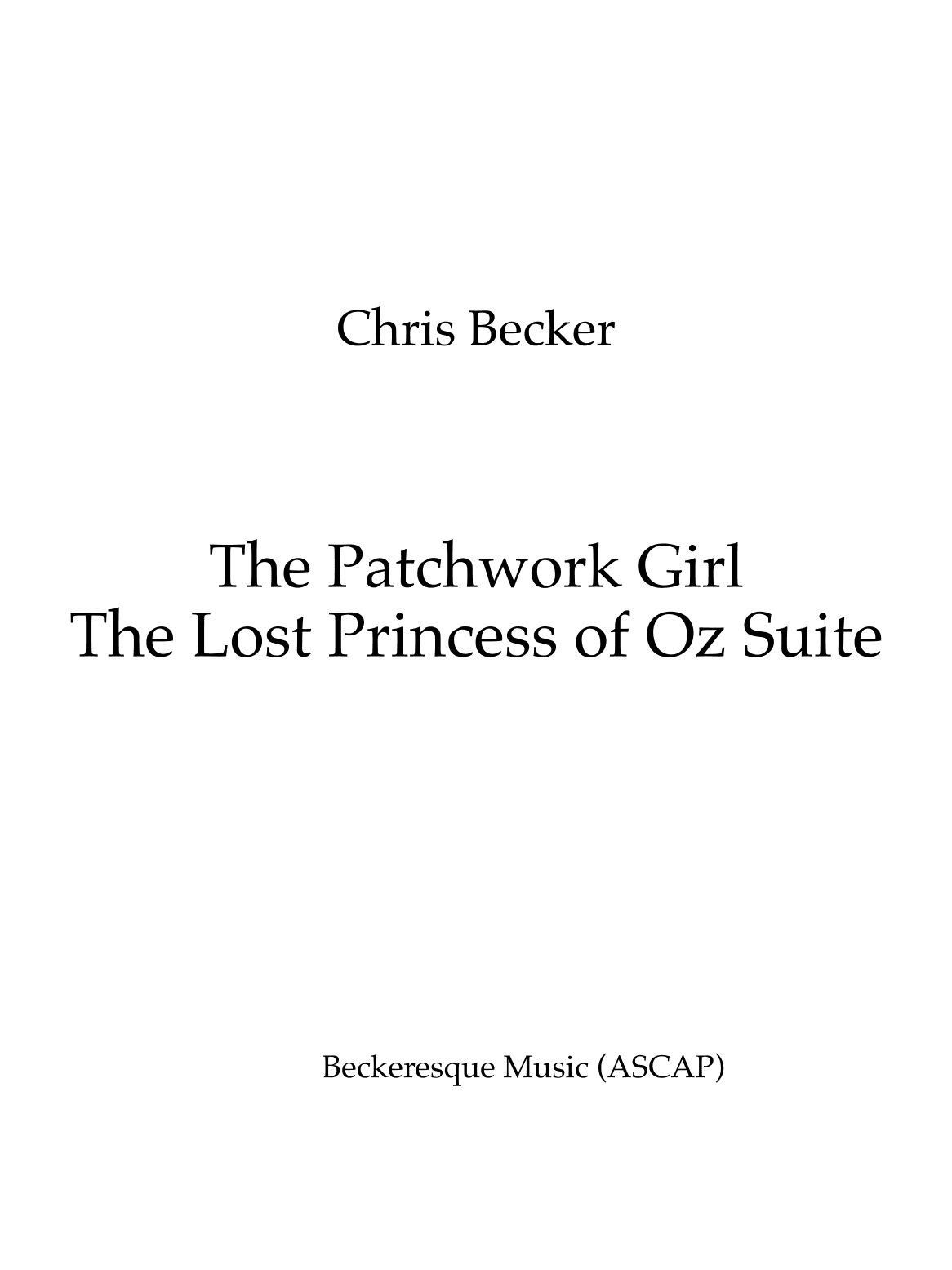 The Patchwork Girl