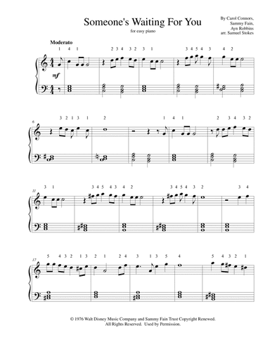 Someone's Waiting For You (arr. Samuel Stokes)