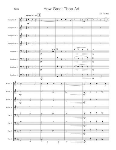 How Great Thou Art (arr. Tim Hill)