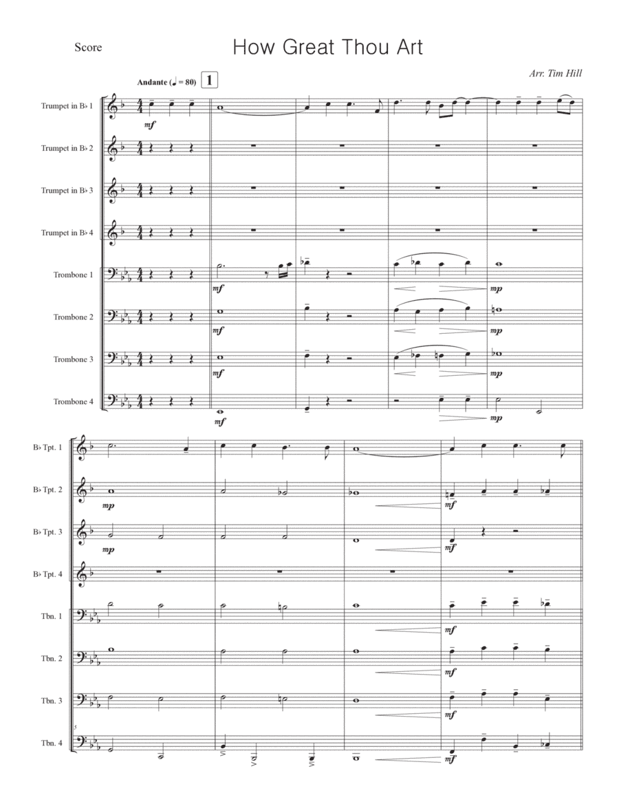 How Great Thou Art (arr. Tim Hill)