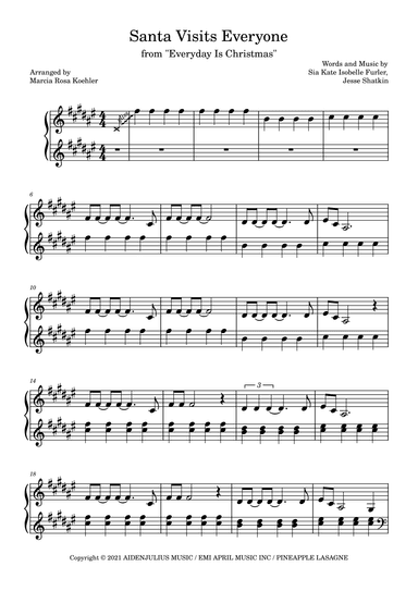 Santa Visits Everyone (arr. Marcia Rosa Koehler)