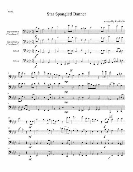 Star Spangled Banner (arr. Ken Pollitt)