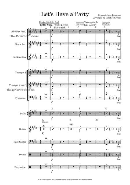 Party ((let's Have A) Party) (arr. Daryl McKenzie)