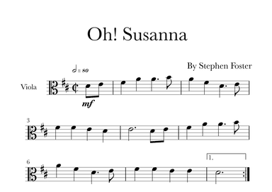 Oh! Susanna (arr. Glauco Fernandes)
