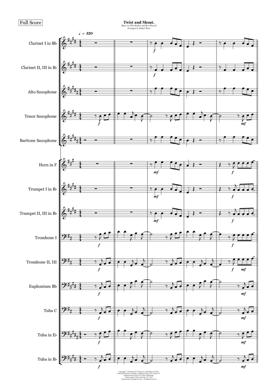 Twist And Shout (arr. Rafael Brito)