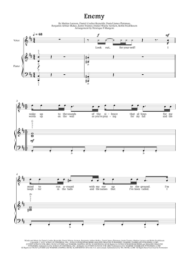 Enemy (arr. Henrique F Mangoni)