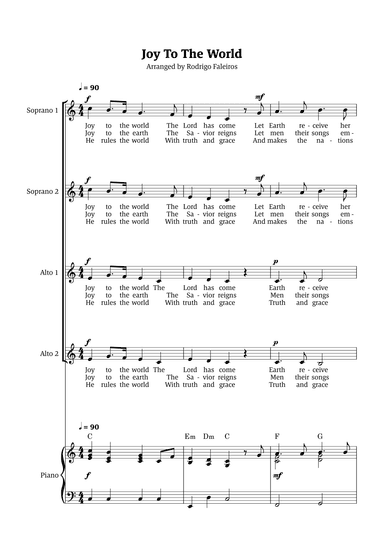 Joy To The World (arr. Rodrigo Faleiros)