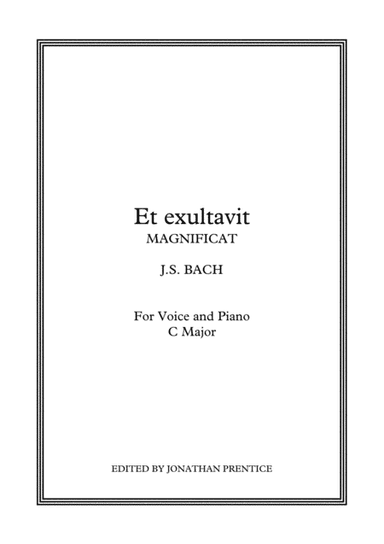 Et exultavit spiritus meus - Magnificat (C Major) (arr. Jonathan Prentice)
