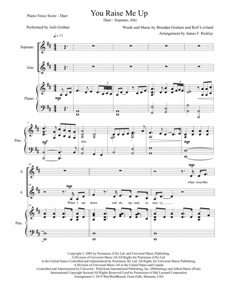 You Raise Me Up (arr. James F. Rickley)