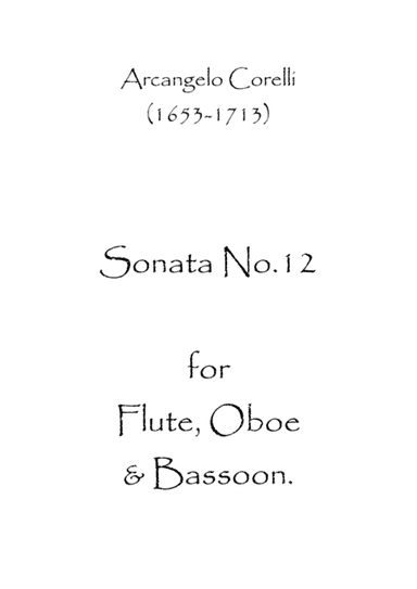 Sonata No.12 (arr. Spence Bundy)