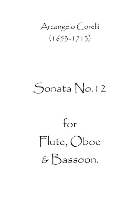Sonata No.12 (arr. Spence Bundy)
