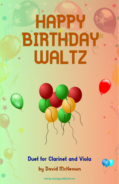 Happy Birthday Waltz, for Clarinet and Viola Duet (arr. David McKeown)