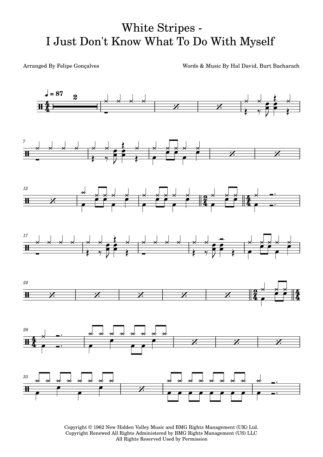 I Just Don't Know What To Do With Myself (arr. Felipe Gonçalves)