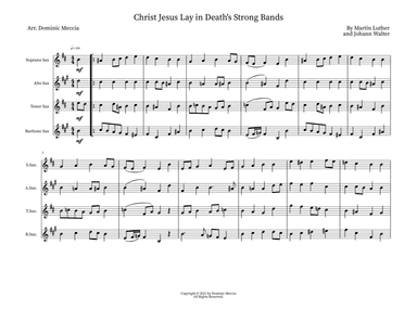 Christ Jesus Lay in Death's Strong Bands (arr. Dominic Meccia)