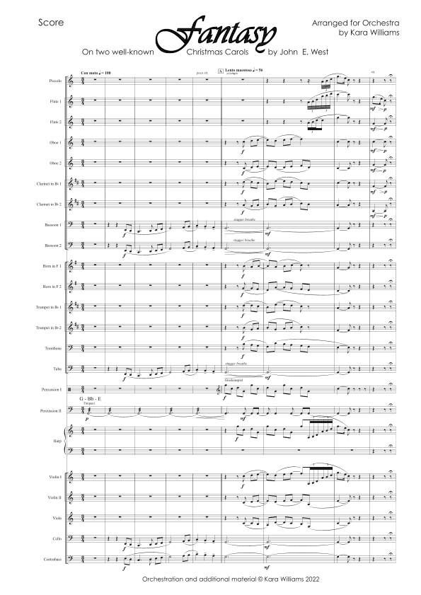 Fantasia on Two Well-Known Christmas Carols (arr. Kara Williams)