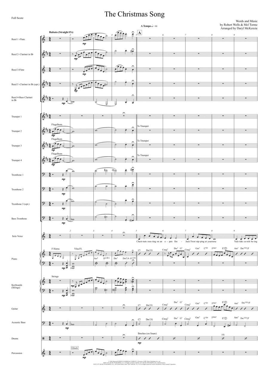 The Christmas Song (chestnuts Roasting On An Open Fire) (arr. Daryl McKenzie)