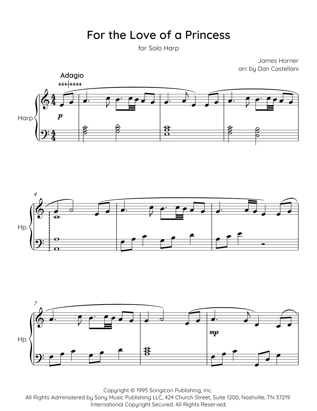 For The Love Of A Princess (arr. Dan Castellani)