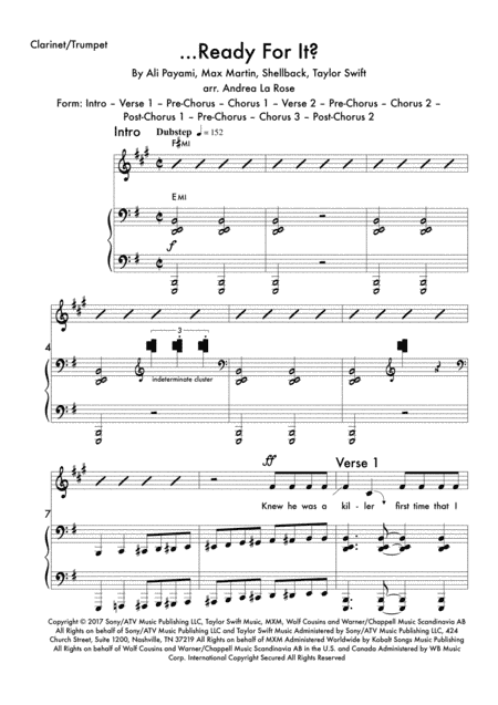 ...ready For It? (arr. Andrea La Rose)