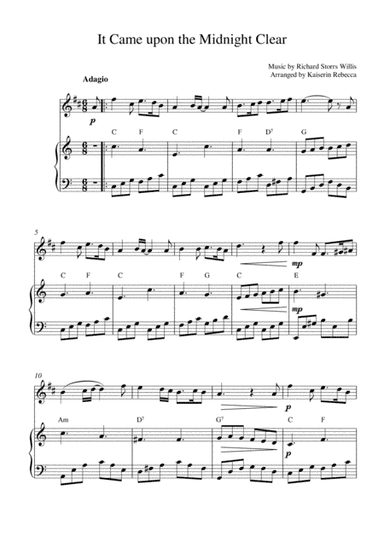 It Came upon the Midnight Clear (arr. Kaiserin Rebecca)