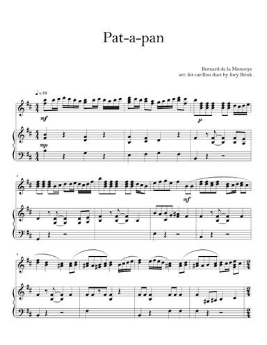 Pat-a-pan (arr. Joey Brink)
