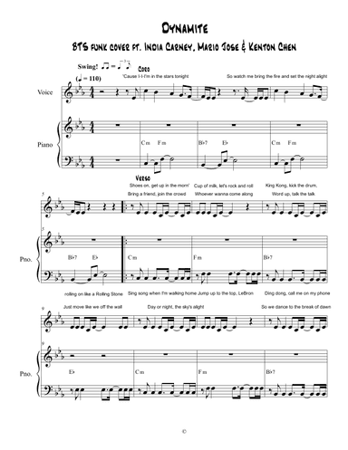 Dynamite (arr. Andres Rivas)
