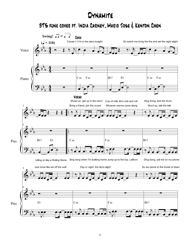 Dynamite (arr. Andres Rivas)