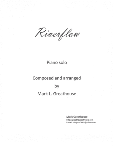 Riverflow - piano solo