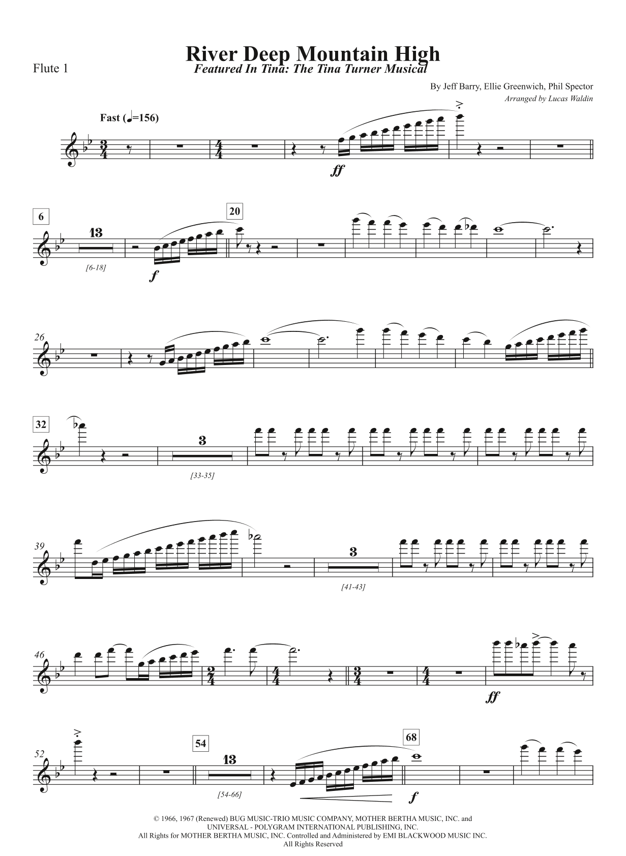 River Deep - Mountain High (arr. Lucas Waldin)