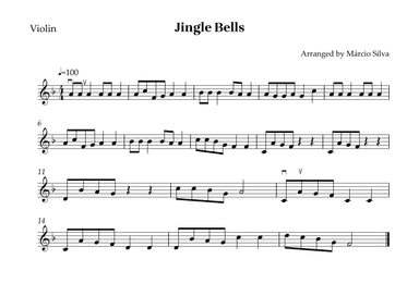 JINGLE BELLS - VIOLIN SOLO (arr. Márcio Silva)