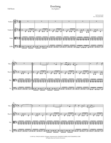Everlong (arr. Fernando Britto)