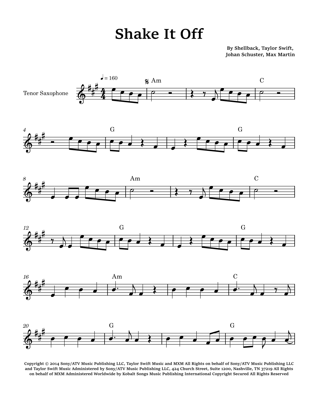 Shake It Off (arr. Glauco Fernandes)