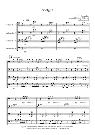 Shotgun (arr. Susie Winkworth winkmusic.co.uk)