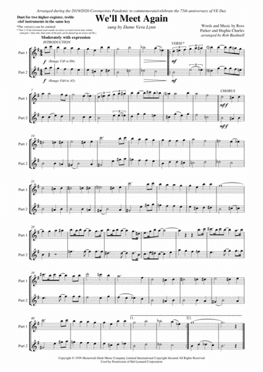 We'll Meet Again (arr. Rob Bushnell)
