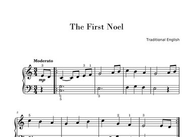 The First Noel (Easy Piano Solo) (arr. Gisele Sant'Ana)