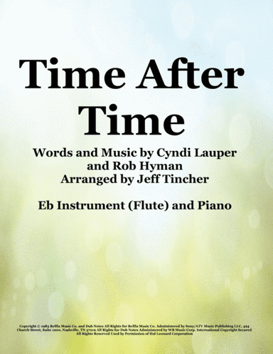 Time After Time (arr. Jeff Tincher)