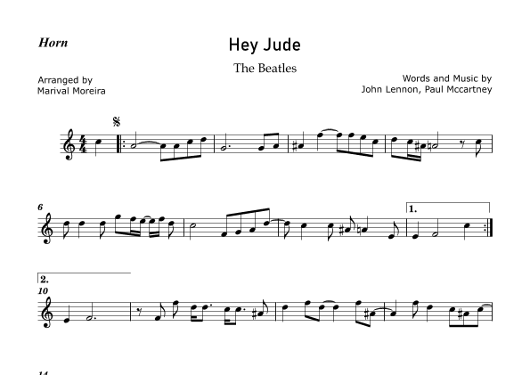 Hey Jude (arr. Marival Moreira)
