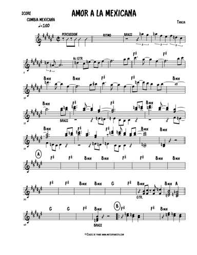 Amor A La Mexicana (arr. Mateo Aguilar)