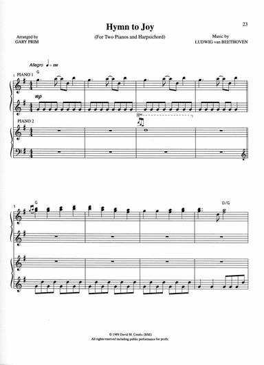 Hymn to Joy (arr. Gary Prim)