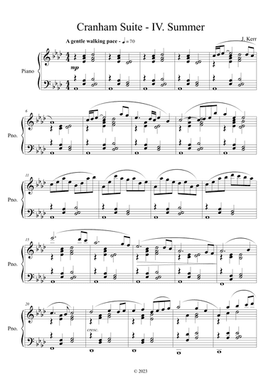 Cranham Suite - IV. Summer