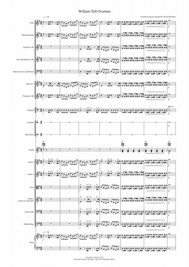 William Tell Overture for School Orchestra (version two) (arr. D.Burndrett)