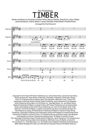 Timber (arr. Paul Emmett)