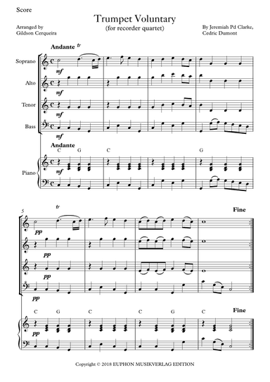 Trumpet Voluntary (arr. Gildson Cerqueira)